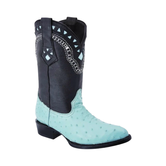 Botas White Diamond de Avestruz