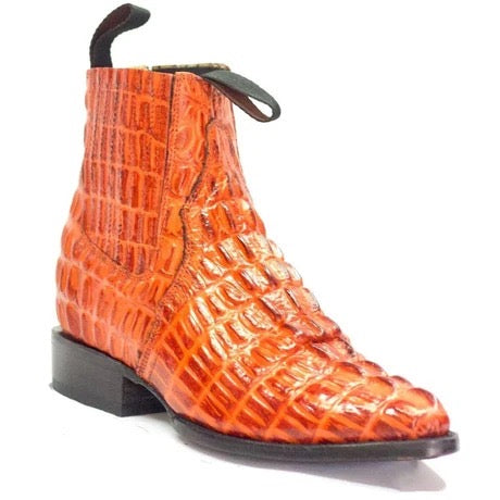 Botines Charros de Cuero Cognac para Hombre | Diego’s Boots