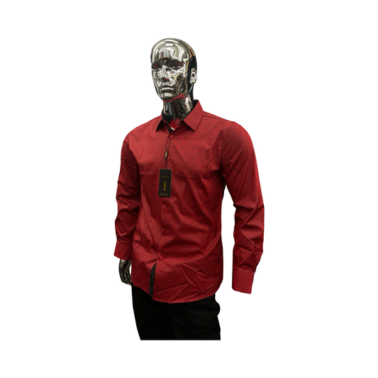 Camisa Rojo diseño moderna para Hombre - Liquidación