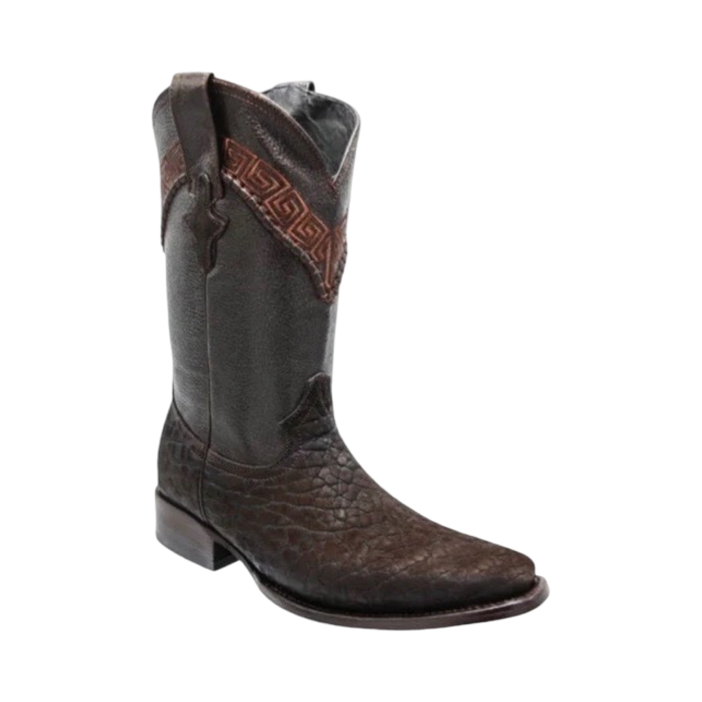 Botas café de cuello de toro White Diamond con horma 900 cómoda