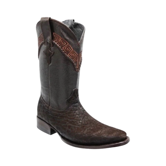 Botas café de cuello de toro White Diamond con horma 900 cómoda