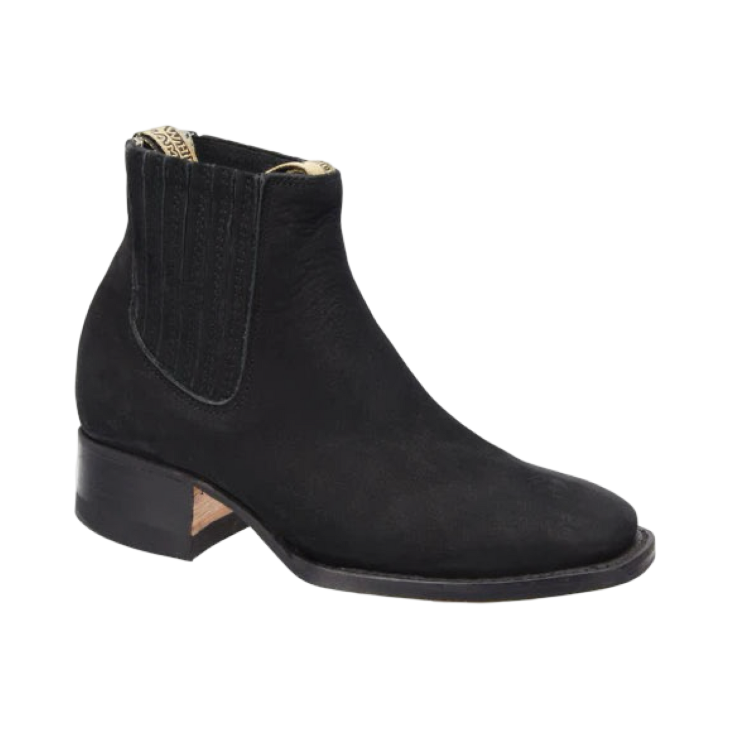 Botin Charro Negro Estilo Rodeo Mujer