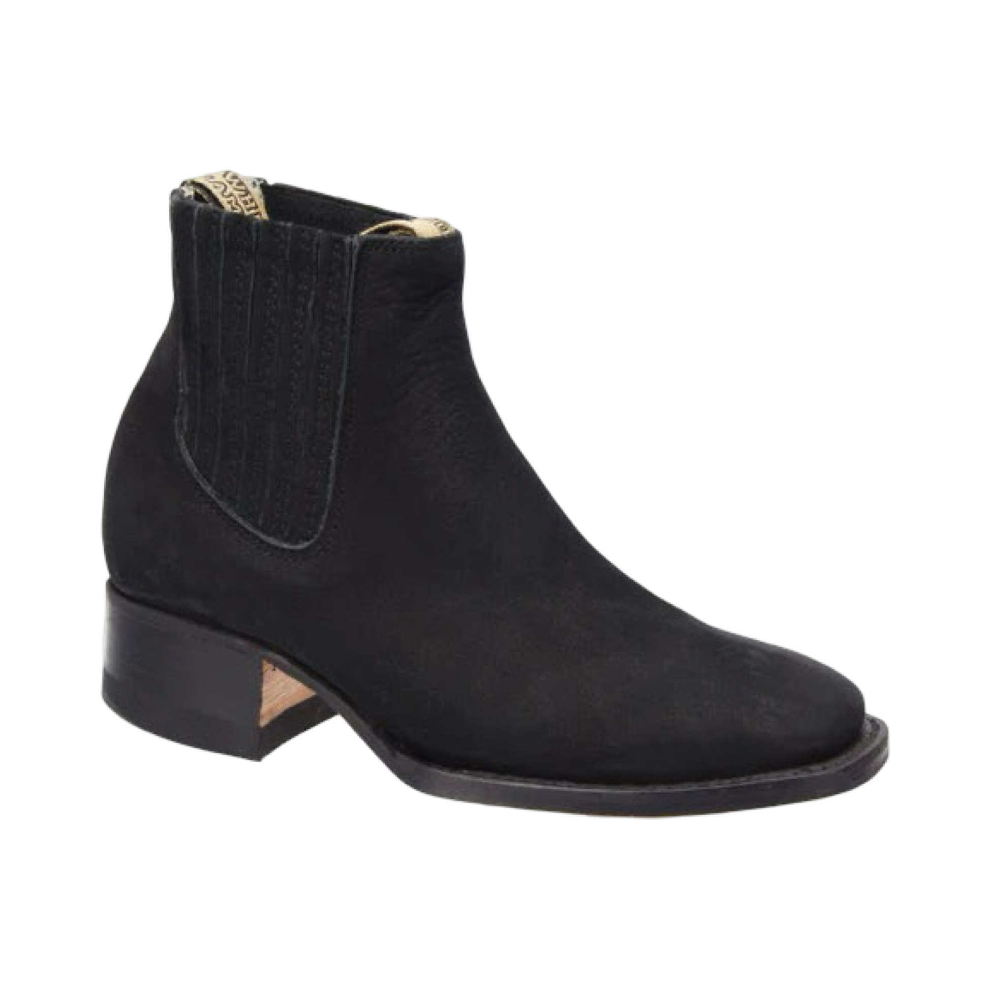 Botin Charro Negro Estilo Rodeo Mujer