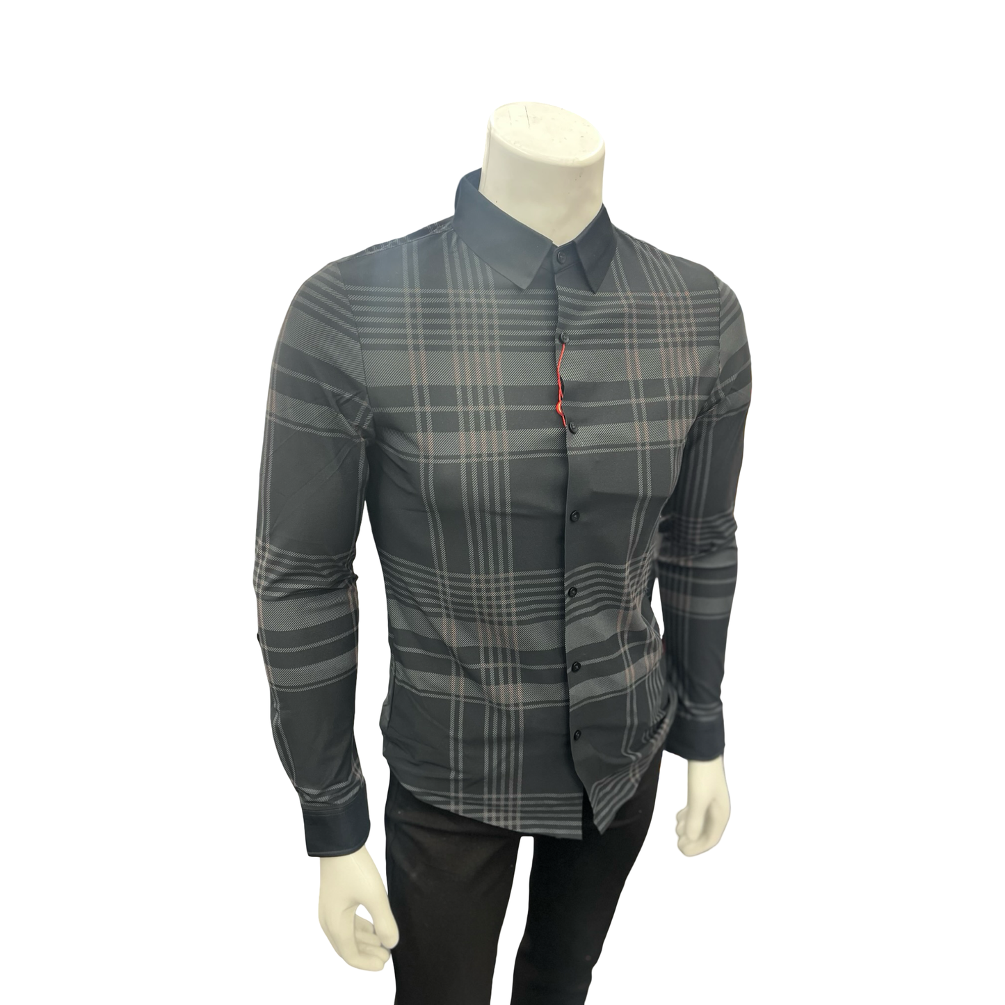 Camisa Vaquera de Cuadros Negro y Gris para Hombre | Estilo Casual