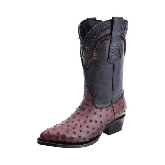 Botas White Diamond de Avestruz