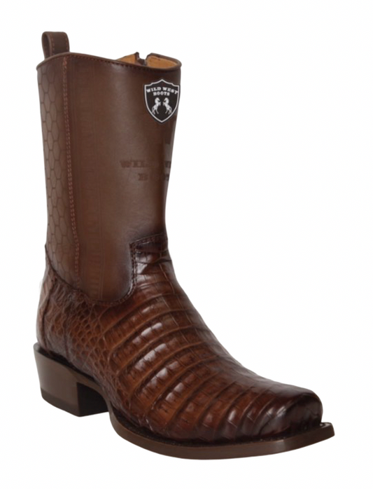 Wild West Botas de Cocodrilo Color Porto Brown Horma Dubai