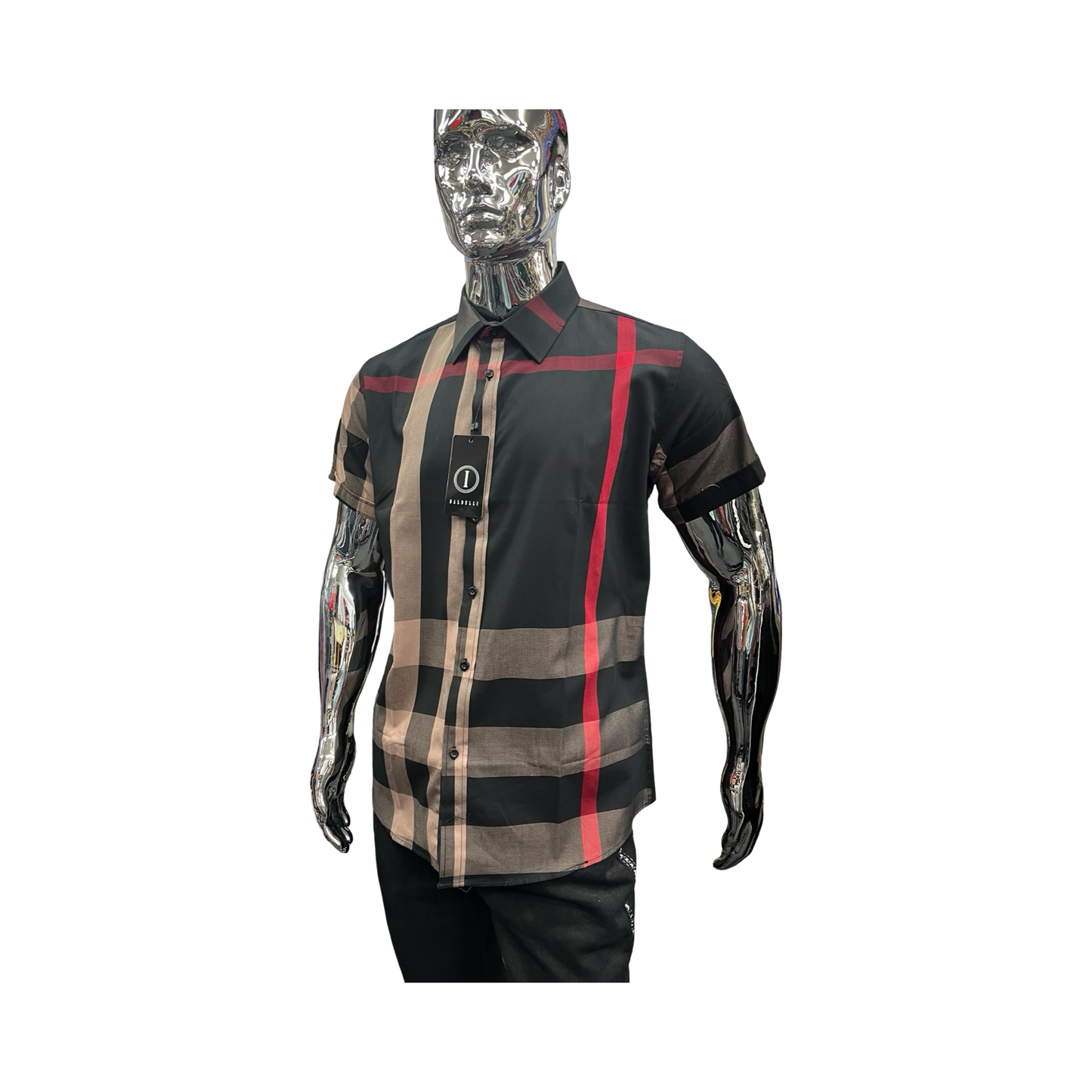 Camisa Casual de Cuadros Café Elegantes para Hombre