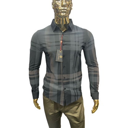 Camisa Vaquera de Cuadros Negro para Hombre | Estilo Casual Mexicano