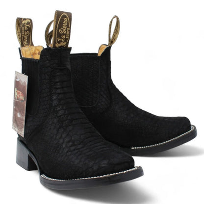 Botines Charros punta Cuadrada para Mujer – Mexican Leather Boots