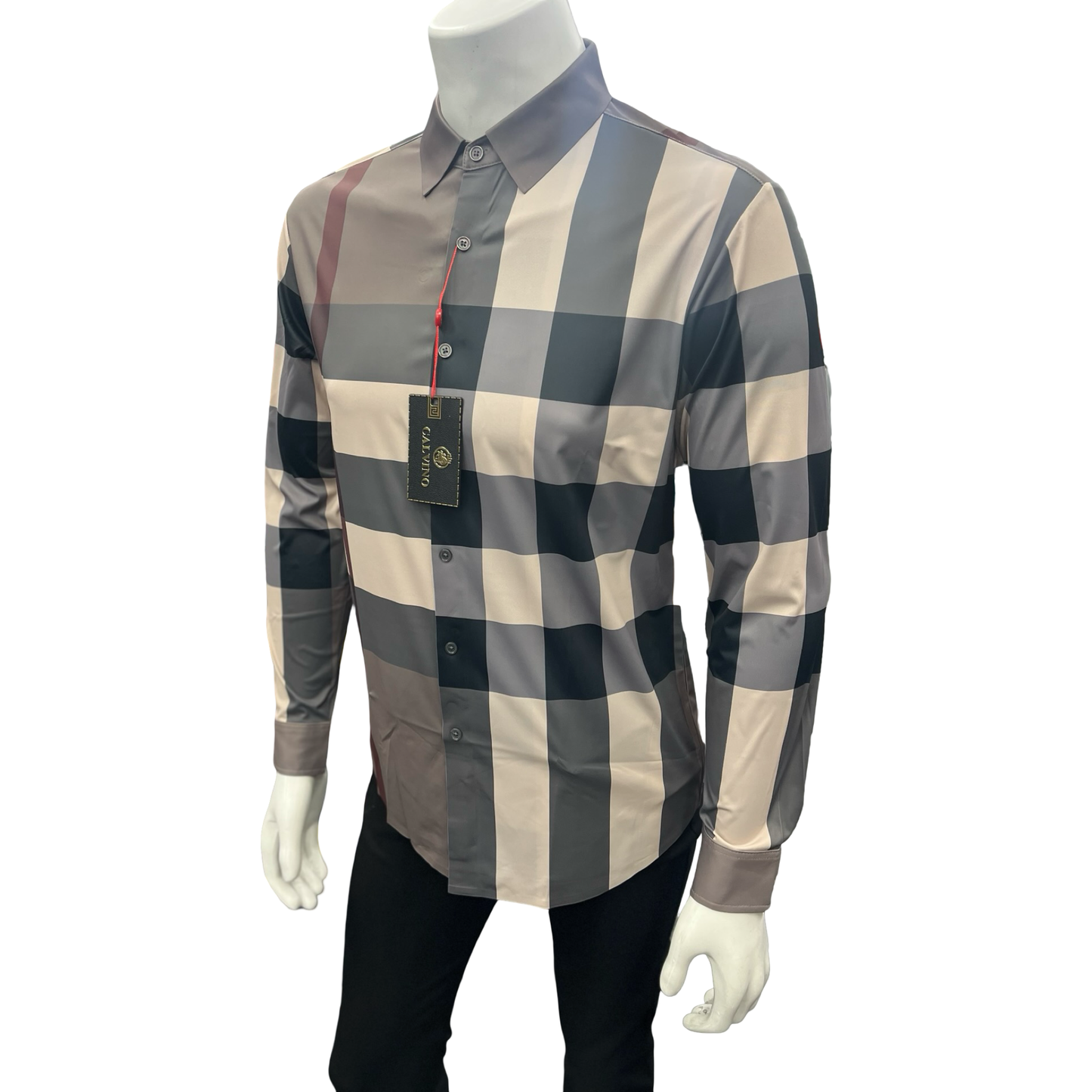 Camisa Vaquera de Cuadros Gris para Hombre | Estilo Casual Elegante