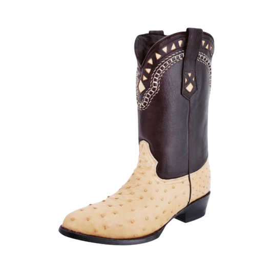 Botas White Diamond de Avestruz