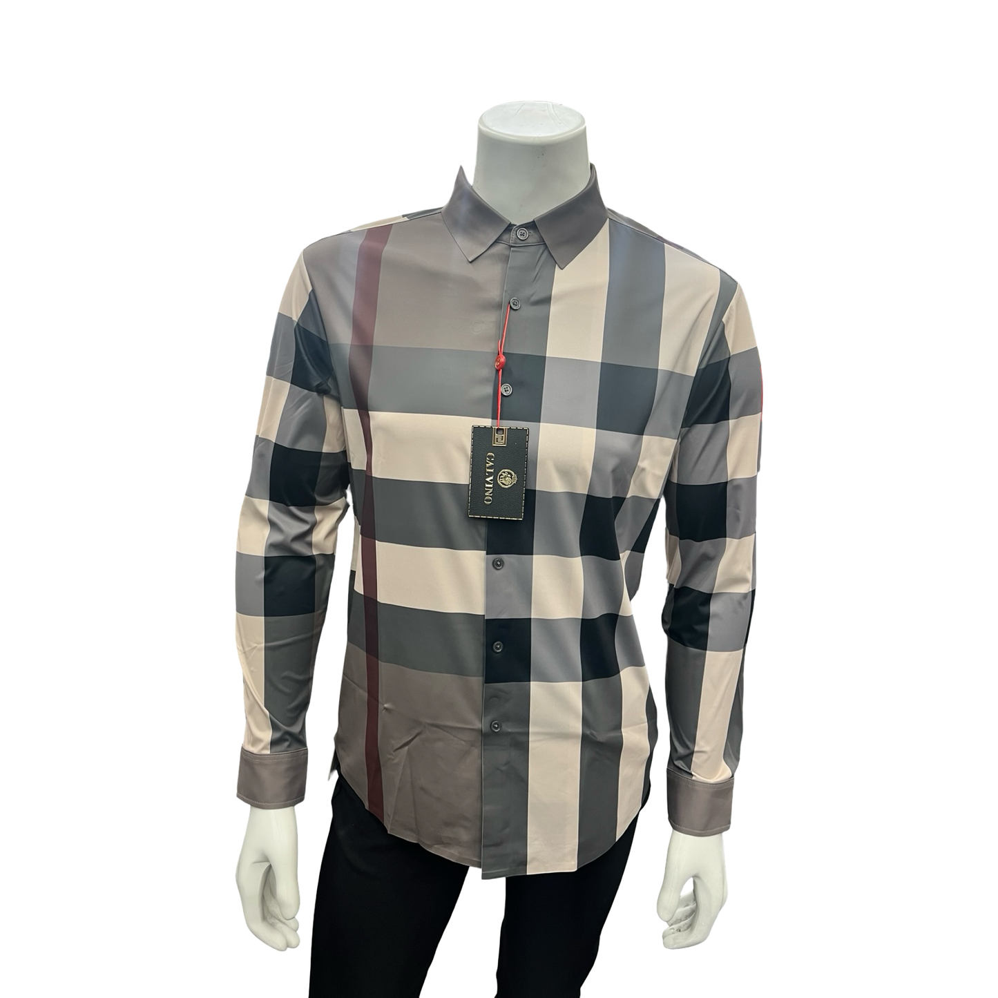 Camisa Vaquera de Cuadros Gris para Hombre | Estilo Casual Elegante