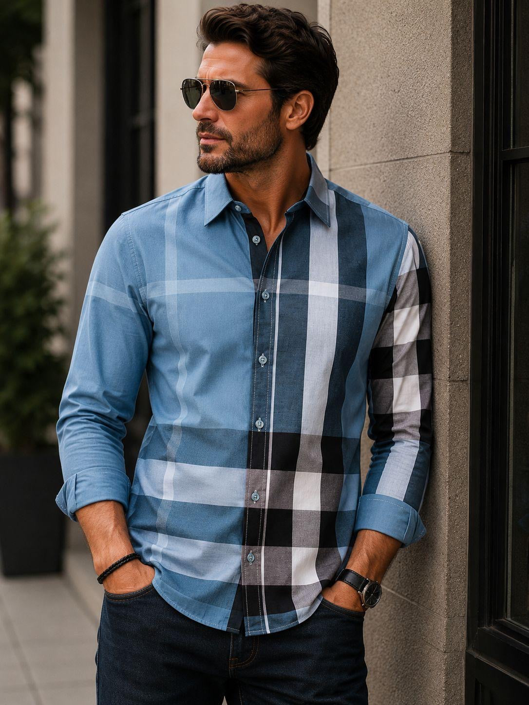 Camisa Moderna para Hombre | Estilo Casual Claro