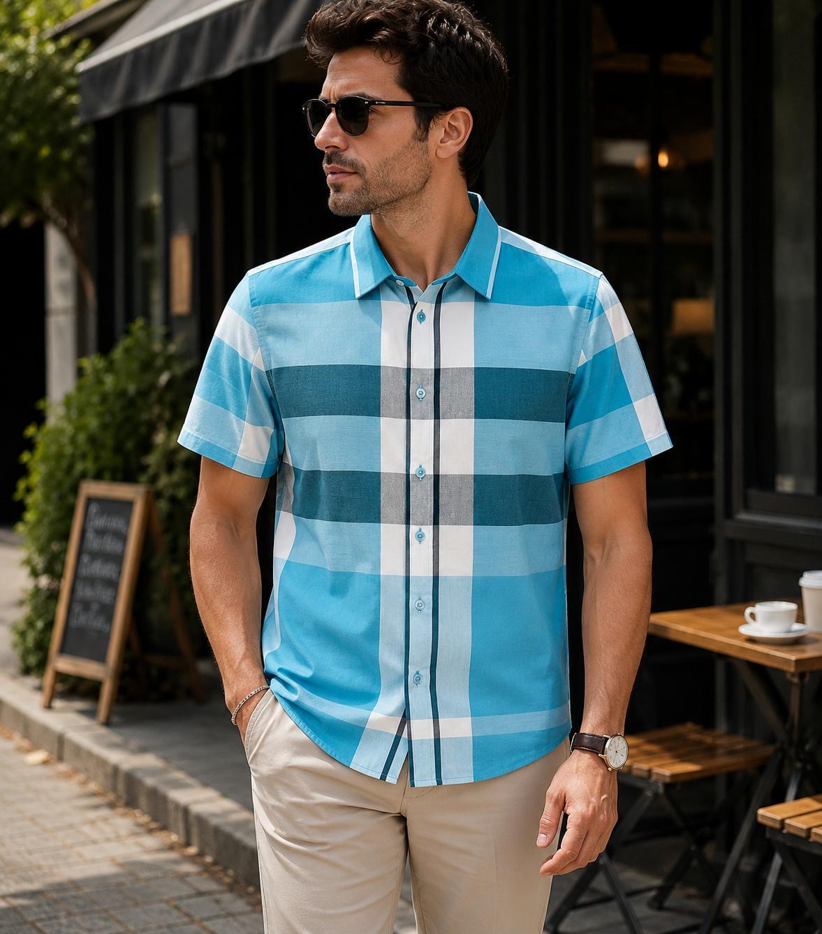 Camisa Moderna para Hombre | Estilo Casual Claro