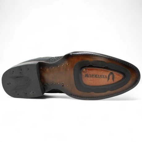 Botines Charros de Pitón Negro para Hombre | Vestigium