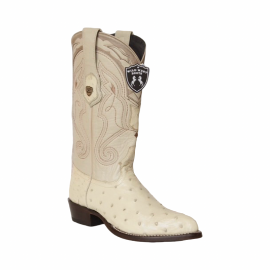 Botas de Avestruz Color Hueso – Horma Puntal Elegancia Western