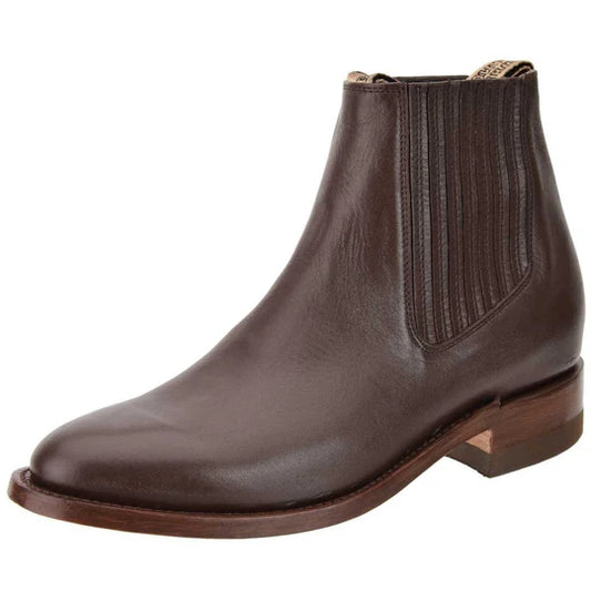 Botines Charros Café de Piel para Hombre Suela Hule (Copy)