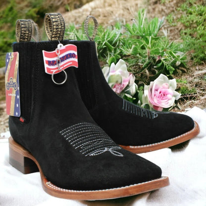 Botines Charros punta Cuadrada para Mujer – Mexican Leather Boots