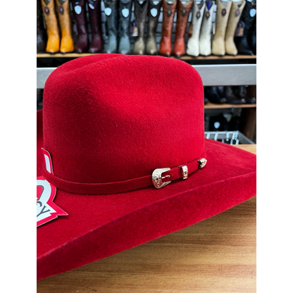 Texana Sombrero Vaquero para Mujer Color Rojo – Estilo Western Elegante