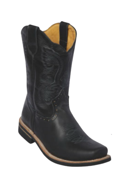 Botas Quincy - Quincy Boots - Wide Square Toe- Rubber Sole