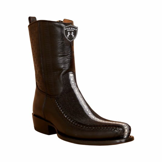 Bota de mantarraya negra Rowstone horma 7X
