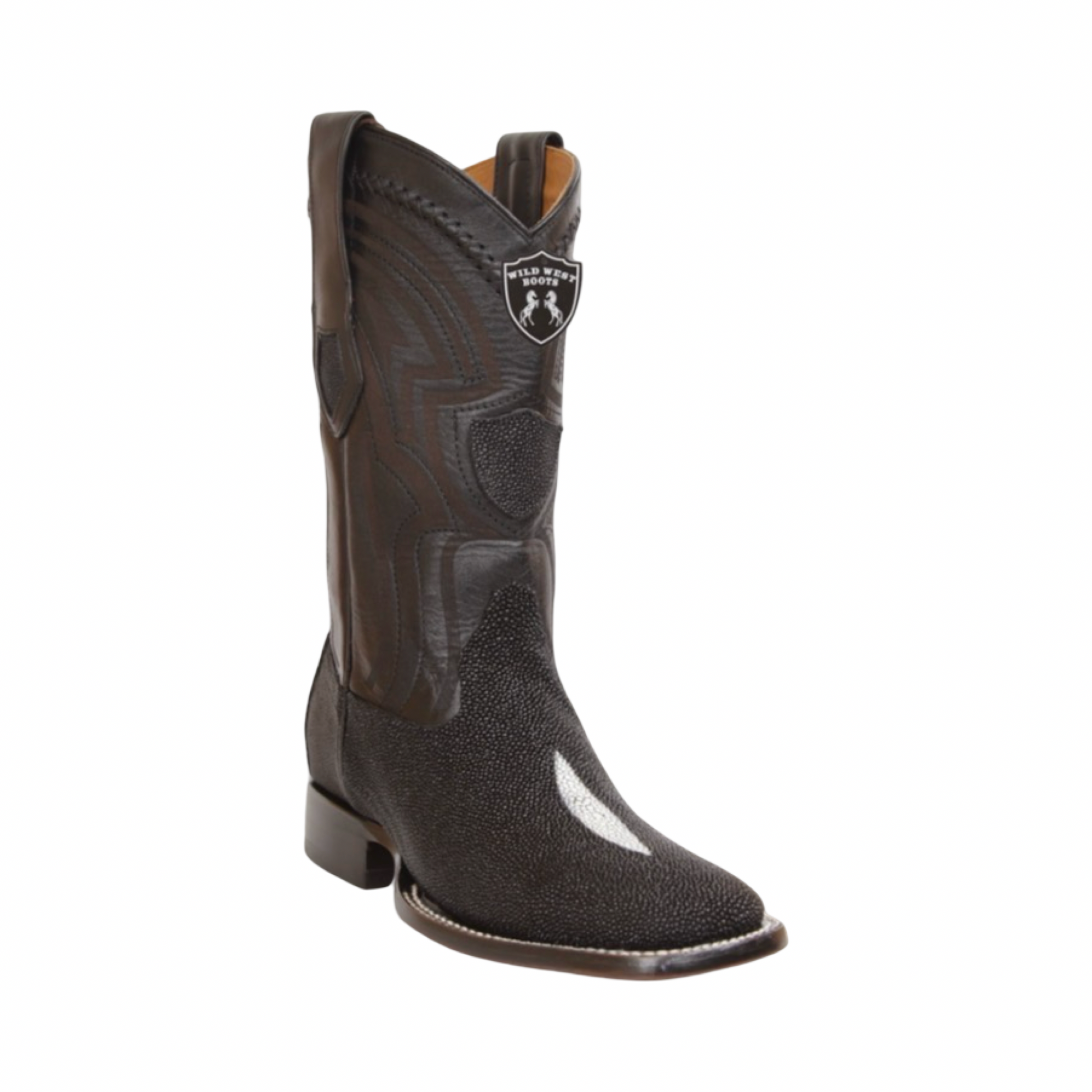 Bota de mantarraya Single Stone negra punta Snip Toe