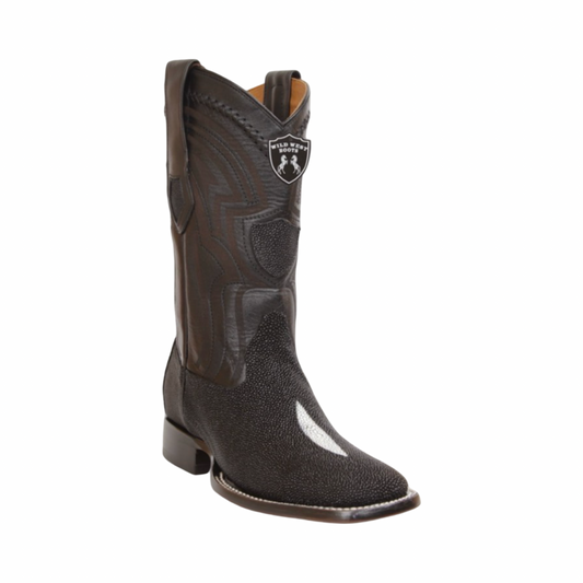Bota de mantarraya Single Stone negra punta Snip Toe