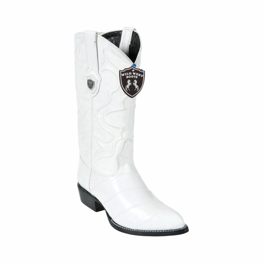 Botas blancas de piel de anguila originales Wild West Boots