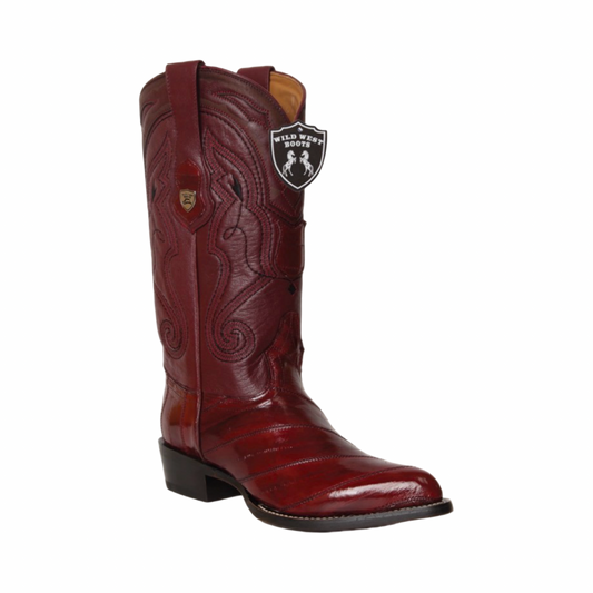 Botas originales de anguila color vino estilo western Wild West Boots