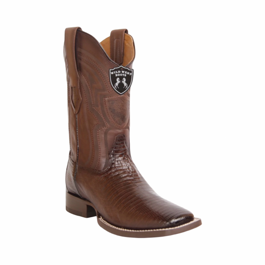 Botas de armadillo color faded brown con horma ranchera.