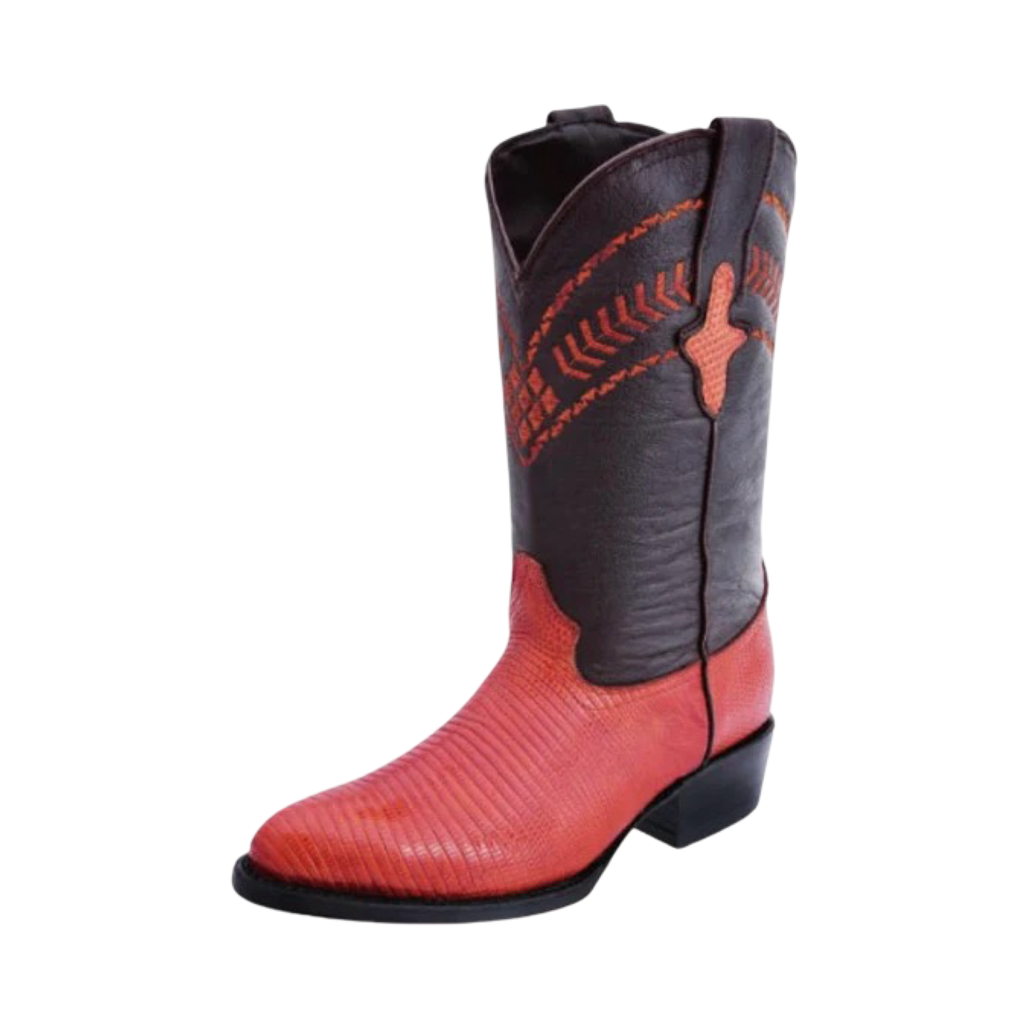 Botas de armadillo color rojo estilo J-Toe para hombre de White Diamonds