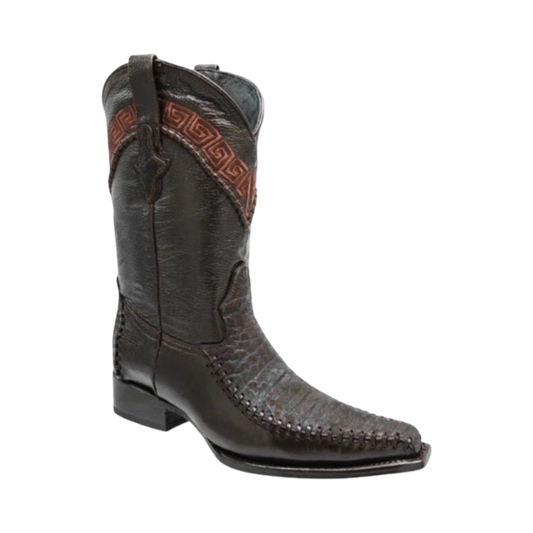 Botas Cuello de Toro Café White Diamond horma 3X