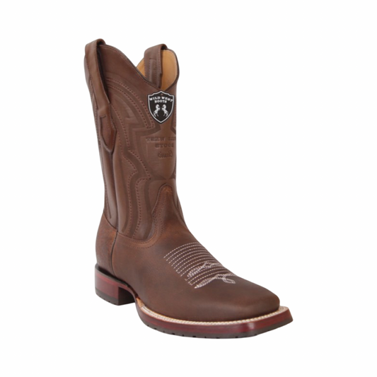 Botas Cuello de Toro Chocolate Wild West ranchera