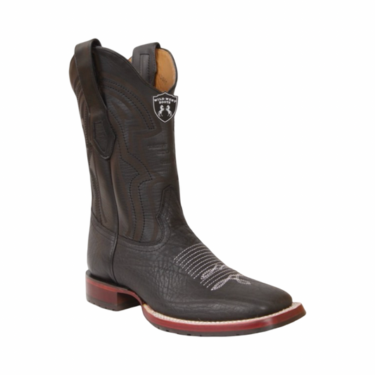 Botas Cuello de Toro Negro Wild West horma ranchera