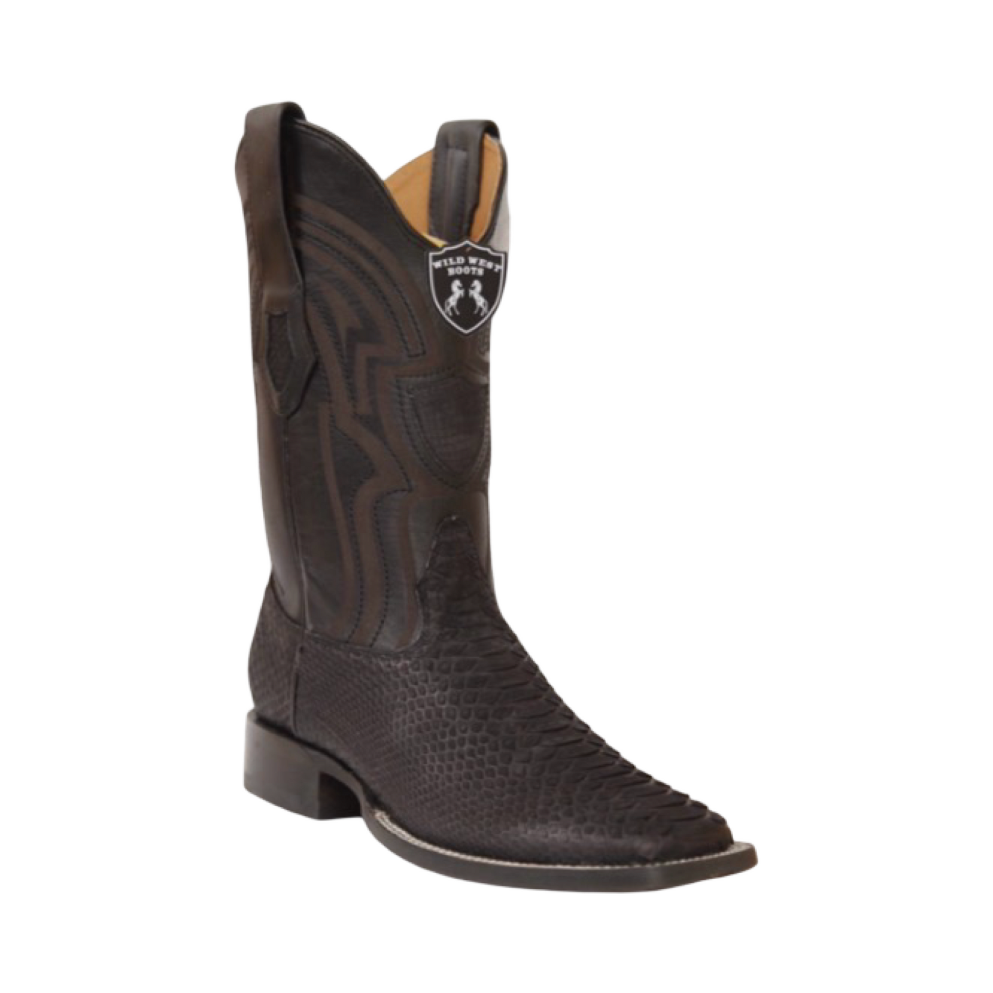 Botas de pitón Natural con horma Ranchera