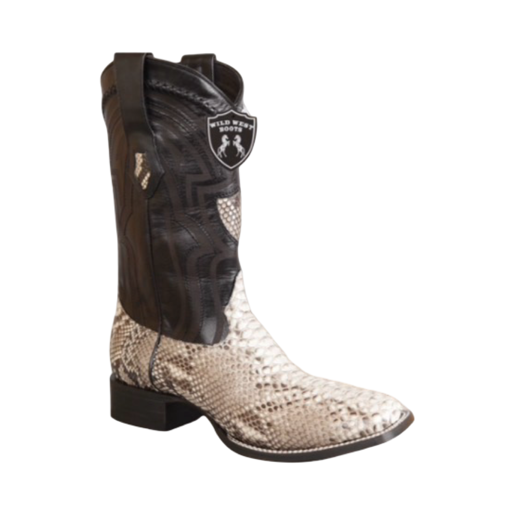 Botas de pitón Nubuck Natural horma Ranchera Nueva