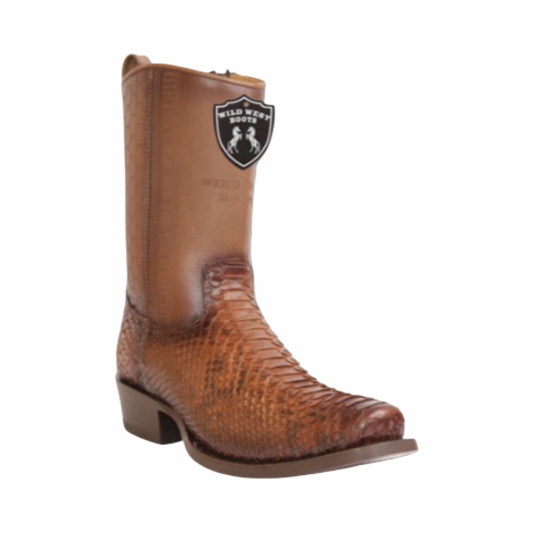 Botas de pitón Porto Faded Brown con horma 7X