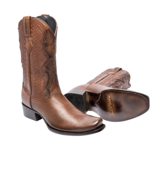 Botas de venado color miel para hombre con horma Dubai de Mahuestic.