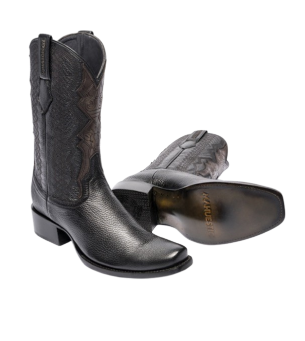 Botas de venado color negro para hombre con horma Dubai de Mahuestic.