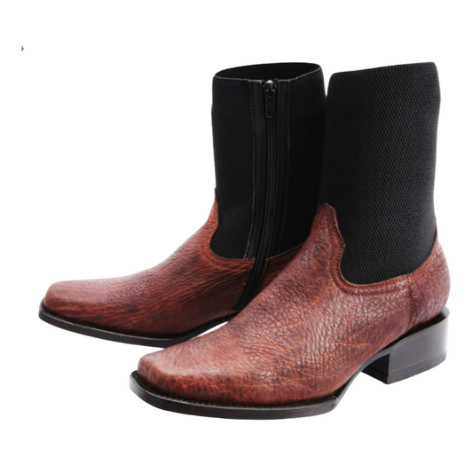 Botín Cuello de Toro Cognac White Diamond Boots