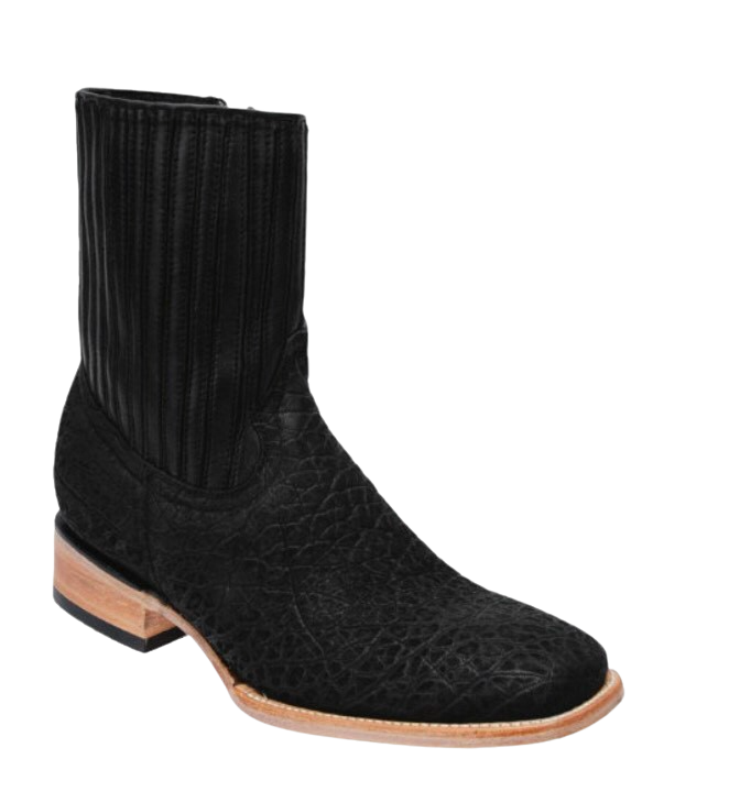 Botín Cuello de Toro Negro White Diamond horma Versace