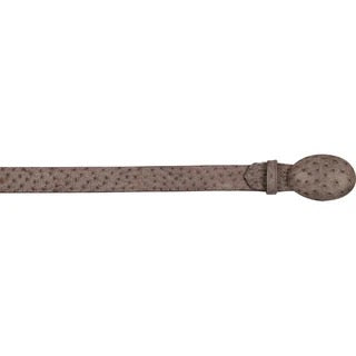 Brown belt with a pattern on a white background