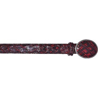 Decorative belt with floral pattern on a white background