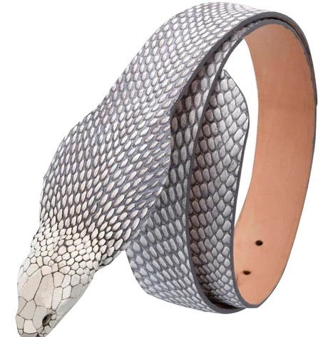 Cinto de Pitón Vaquero – Diseño Exclusivo Hecho a Mano