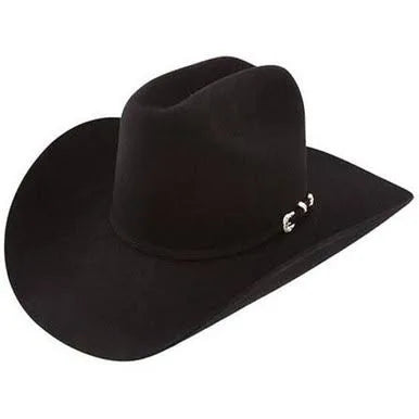 Stetson Cowboy Hats - Texanas Marca Stetson -Stetson 5X Lariat Black Felt Cowboy Hat