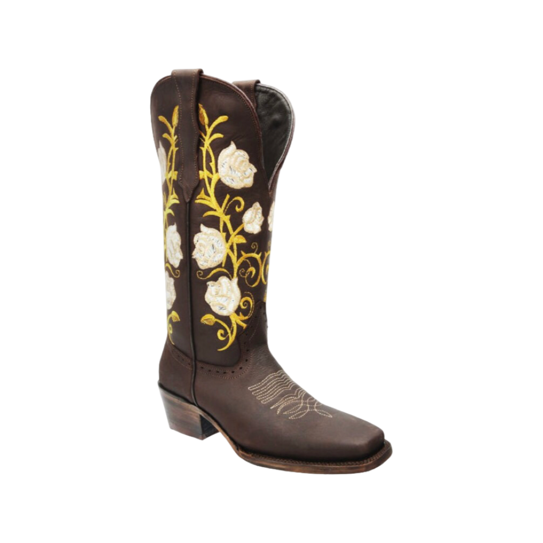 Botas Vaqueras de Mujer - Women’s Cowgirl Boots - White Diamond