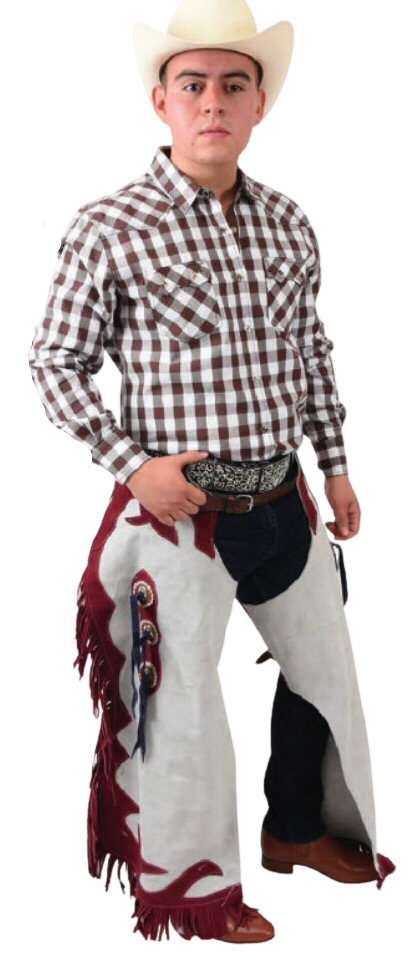 Chaparrera Charras para Hombre - Leather Cowboy Chaps
