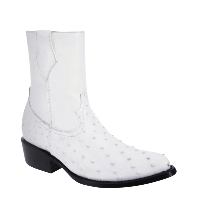 Ostrich Boots Mens - Botas de Avestruz - Skinny Zipper 