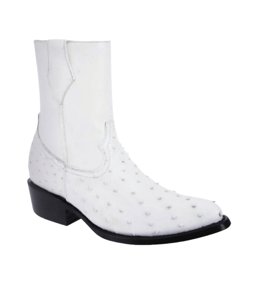 Ostrich Boots Mens - Botas de Avestruz - Skinny Zipper 