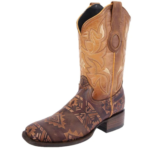 Square Toe Cowboy Boots - Botas Cuadradas para Hombre